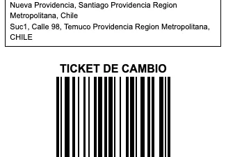 ticket de cambio retailbase
